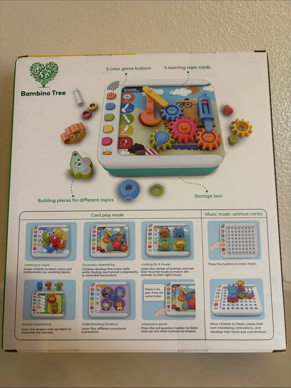 Busy Board for Toddlers 1-3, Montessori style Learning skills